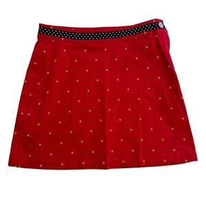 NWOT Brooks Brothers Preppy Red Mini Skirt Girls 12